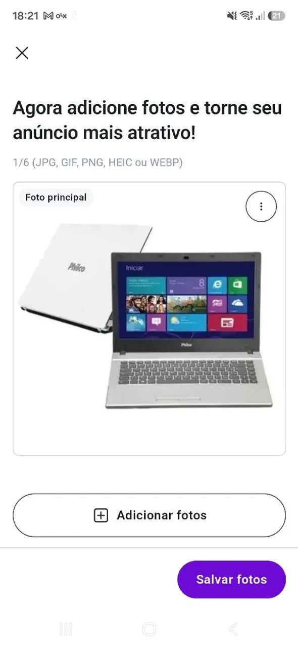 Notebook Philco