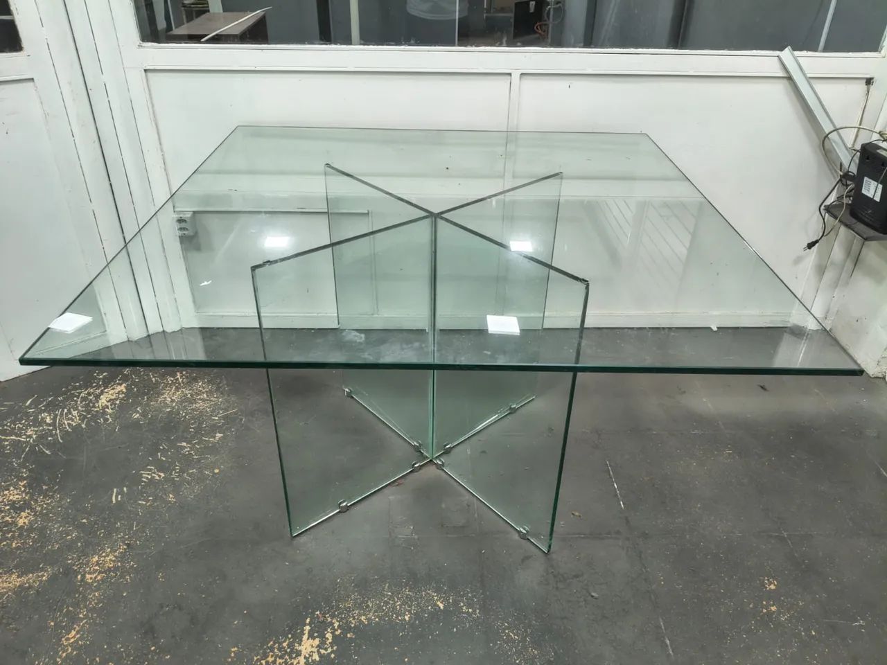 Mesa de roda de vidro incluindo os pés  - Foto 3