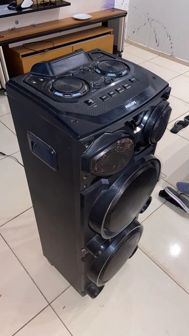 Caixa de Som Philips Party Speaker - aceito troca em iPhone  - Foto 3