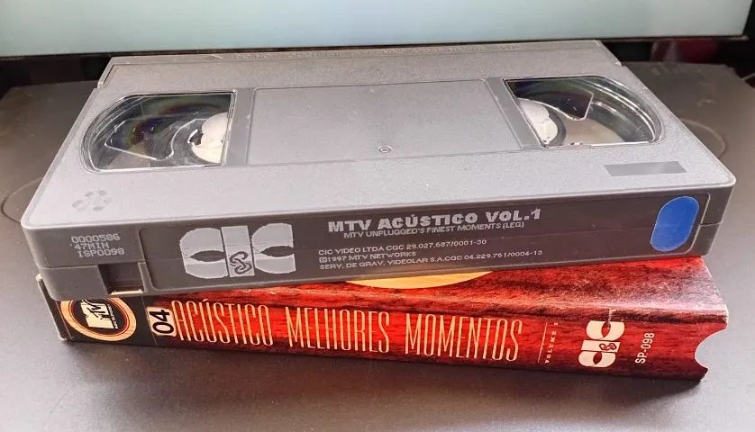 FITAS VHS MTV ACUSTICO - ORIGINAL - 80 CADA - Foto 2