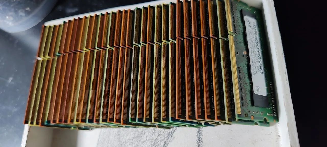 Lote 30 Memórias Notebook DDR3 - 2GB e 1GB - Foto 5