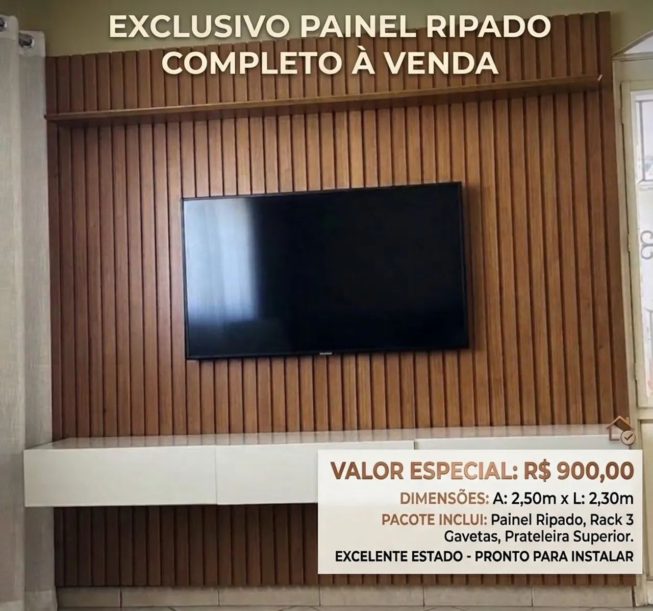 Painel ripado