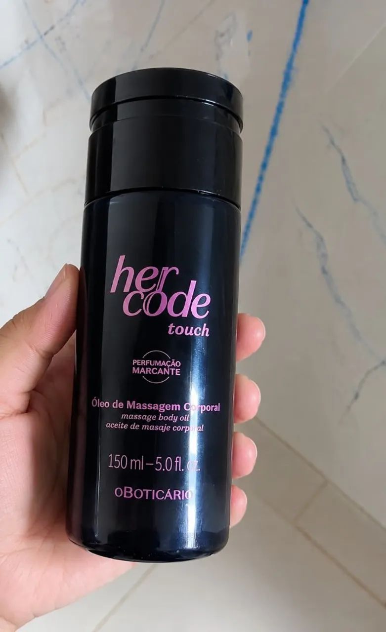 Óleo corporal Her Code Touch Boticário