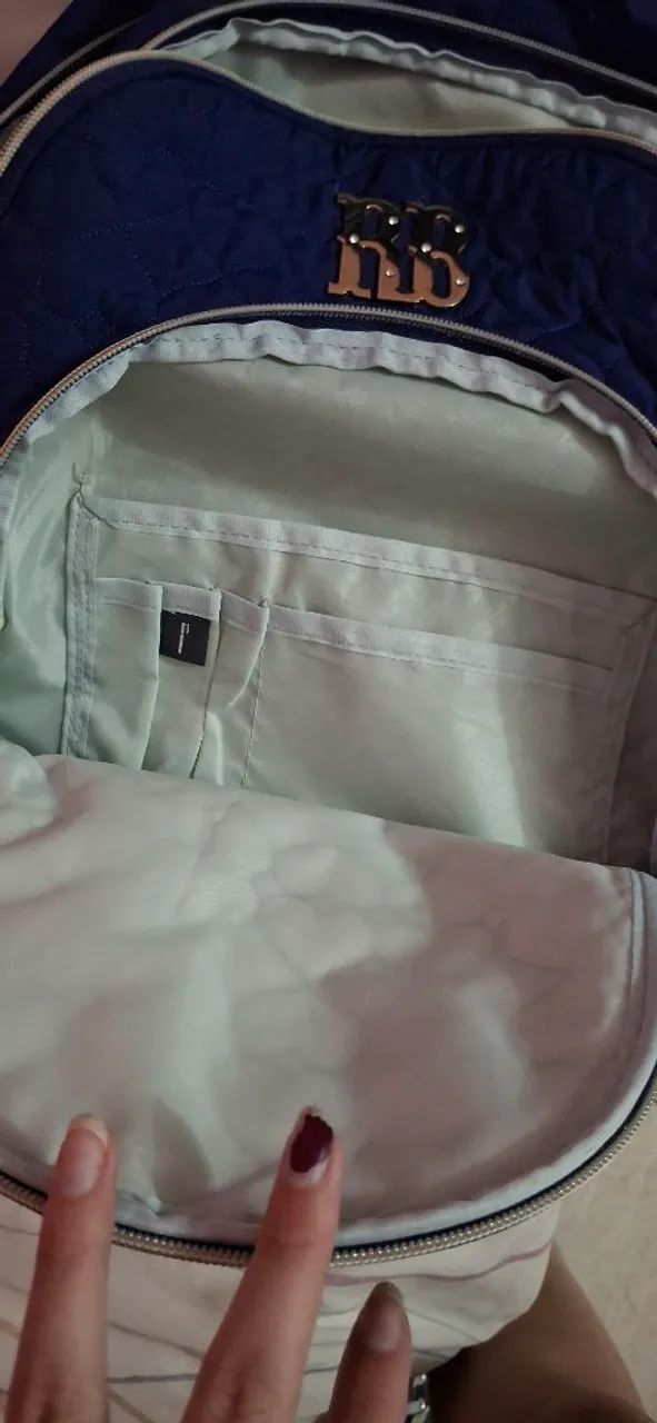 Mochila Rebecca Bonbon RB azul roxa - Foto 3