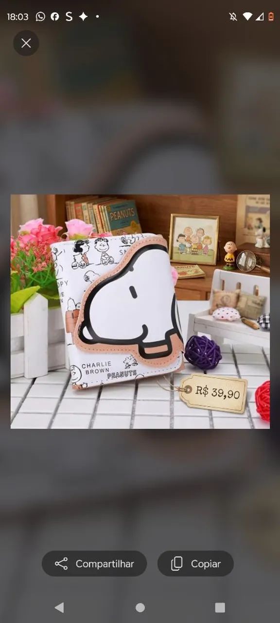Carteira Snoopy  - Foto 2