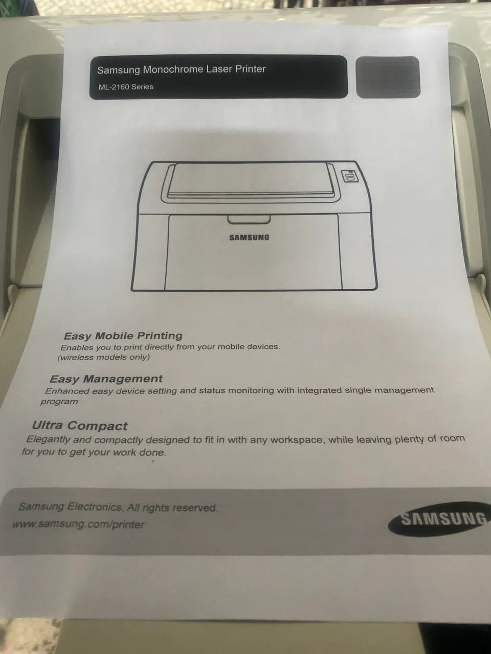 IMPRESSORA SAMSUNG LASERR ML2165 - Foto 3