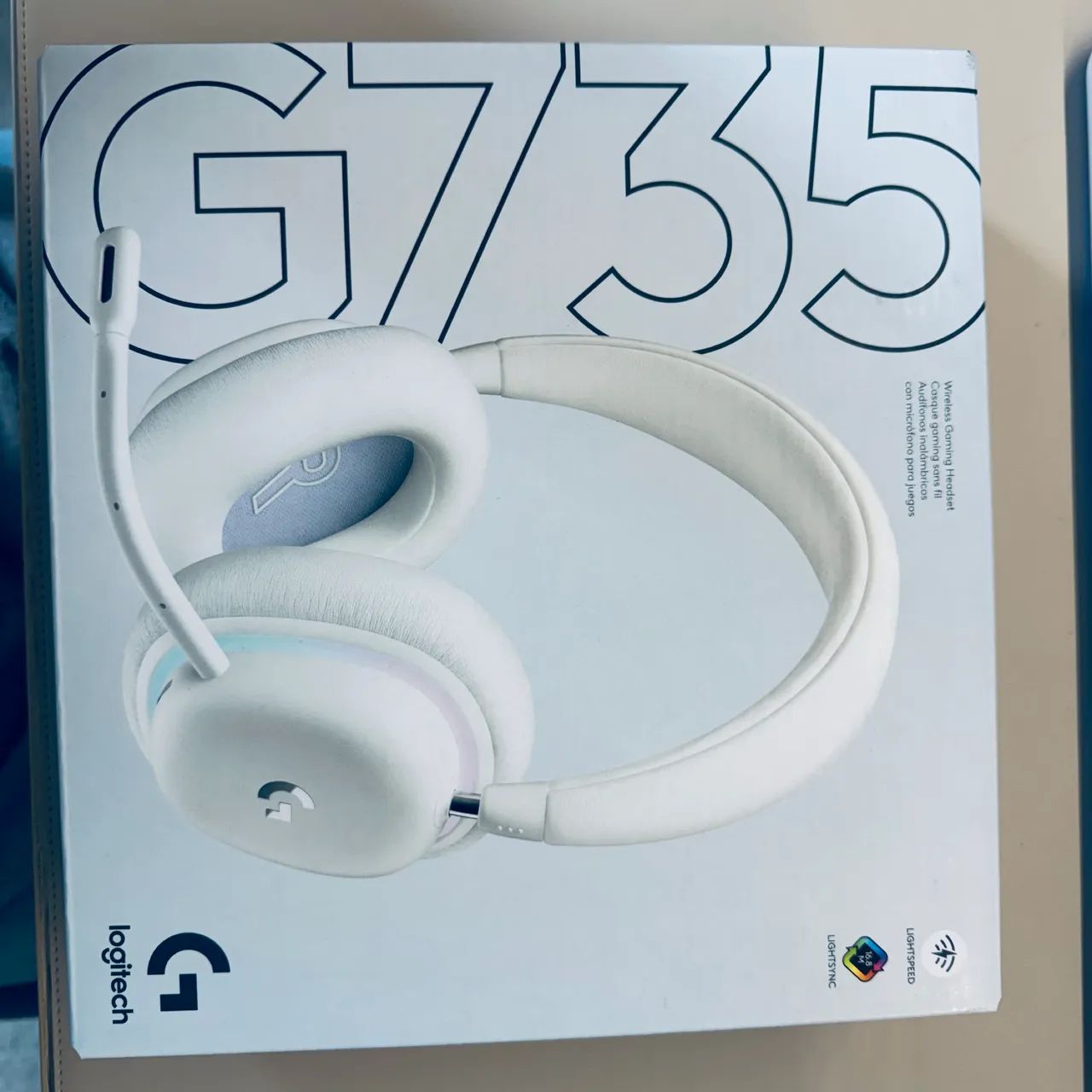 Headset Gamer Logitech G735 Aurora Collection - Branco - Foto 2