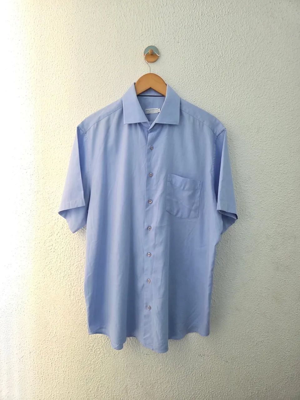 camisa brooksfield azul g-gg (tamanho 6)