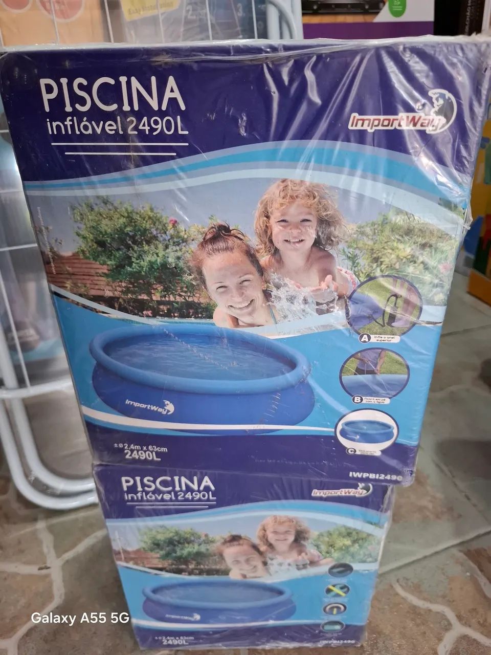 Piscina 2.490 litros nova lacrada