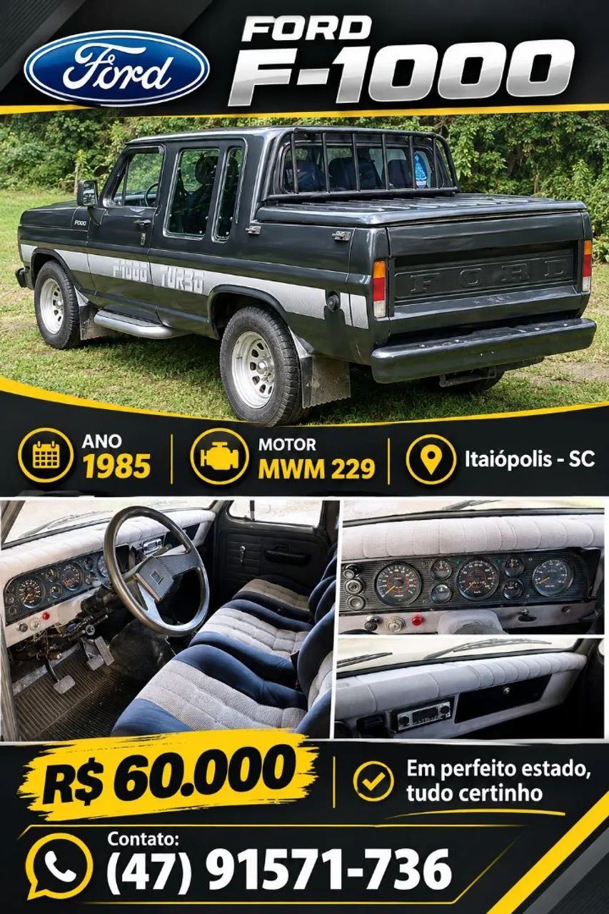Ford F-1000 Super Diesel / Super Diesel Turbo 1985