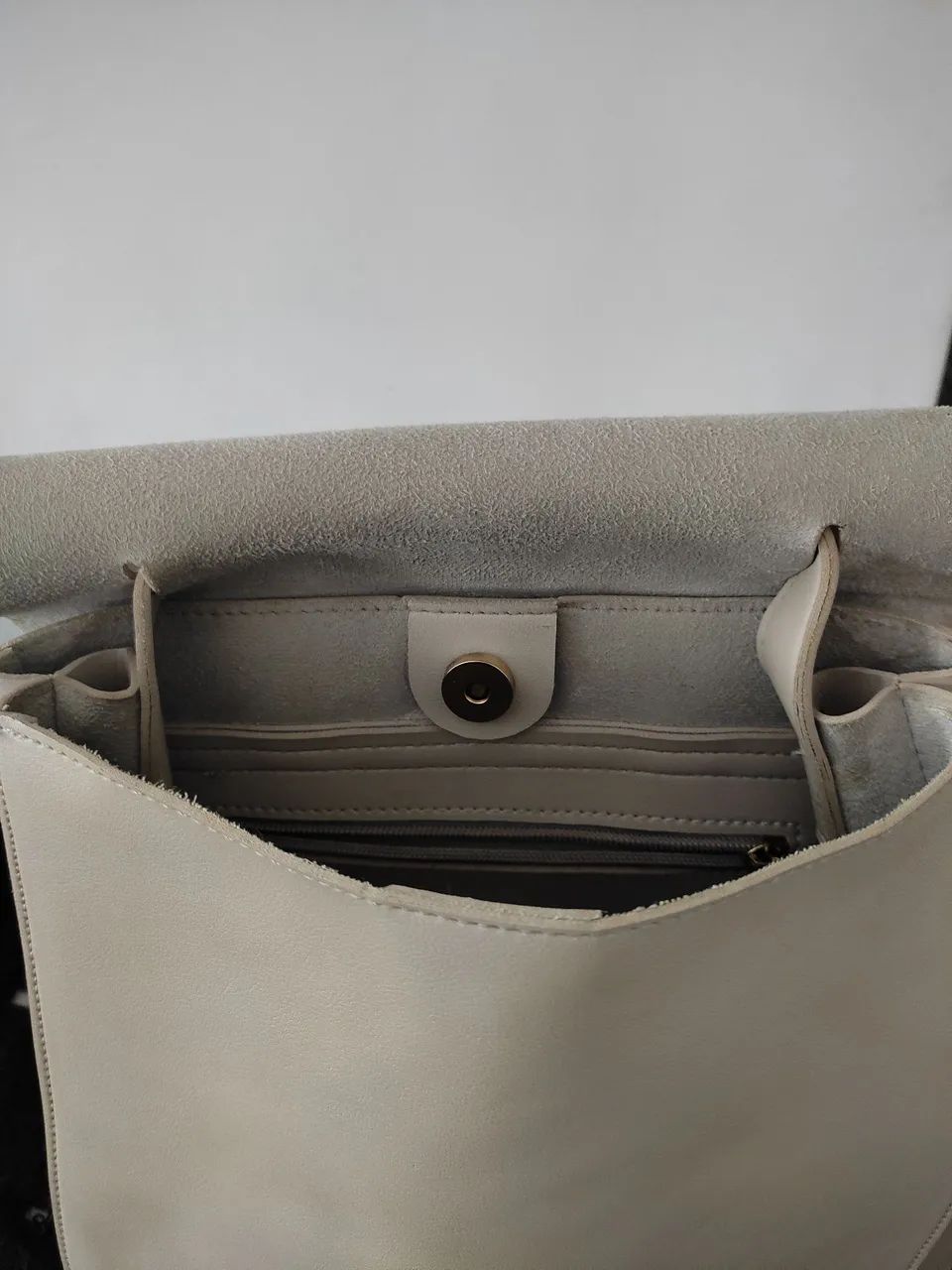 Bolsa Mochila de couro  - Foto 3