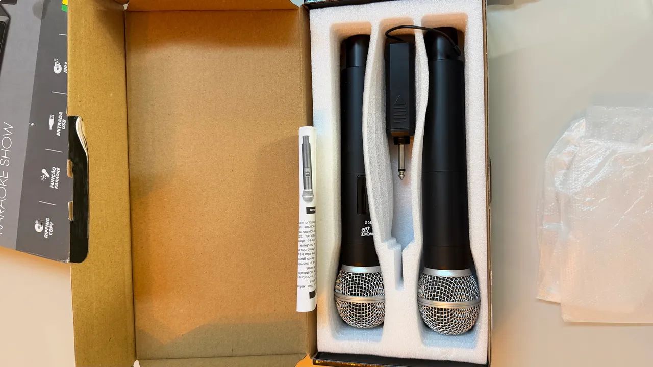 Kit 2 microfones novos 416601990475950081