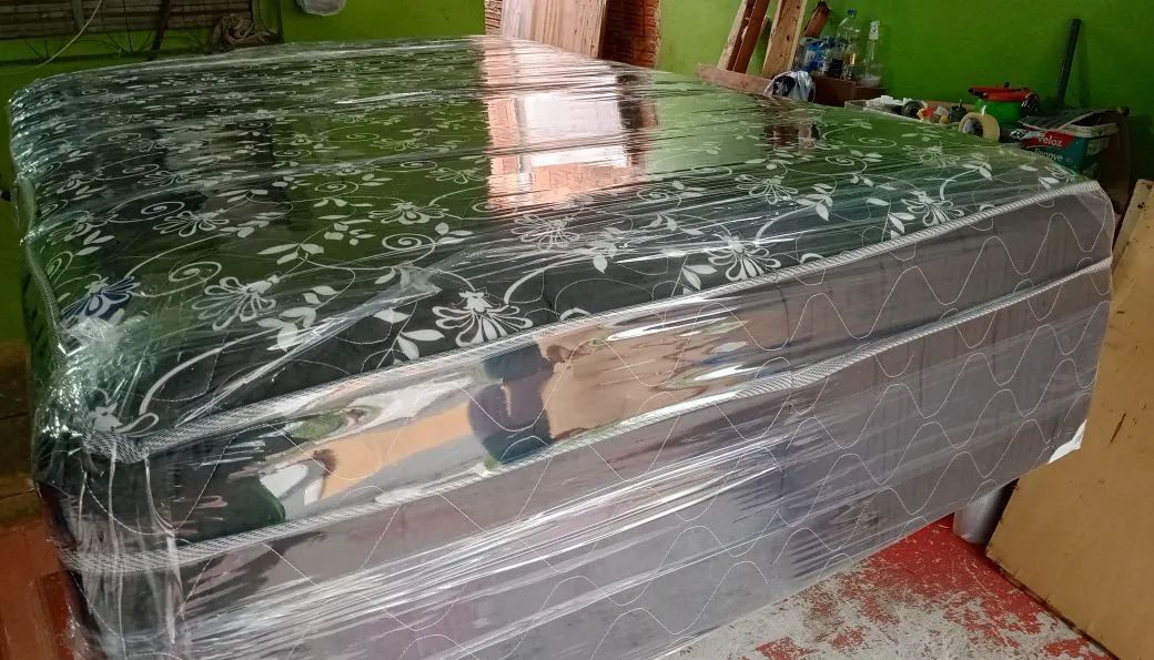 Cama de casal de mola ensacada com espuma  - Foto 2