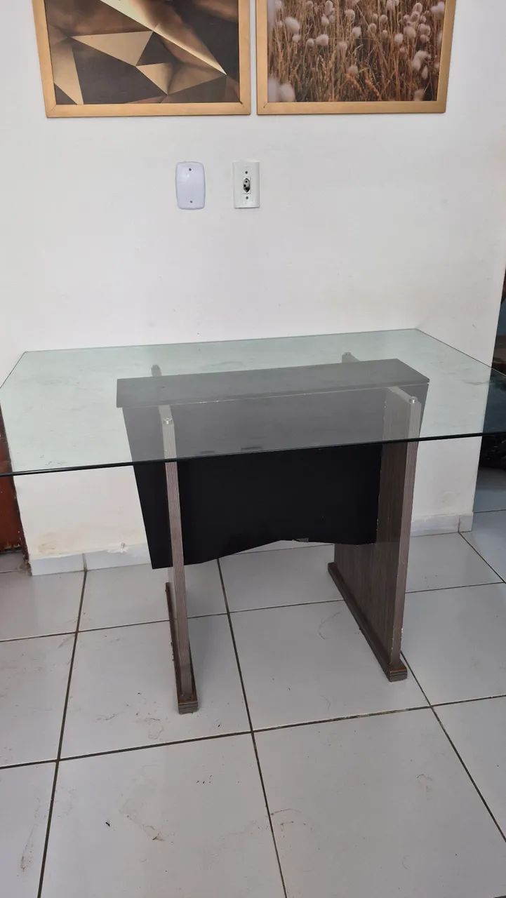 Mesa com base de vidro - Foto 3