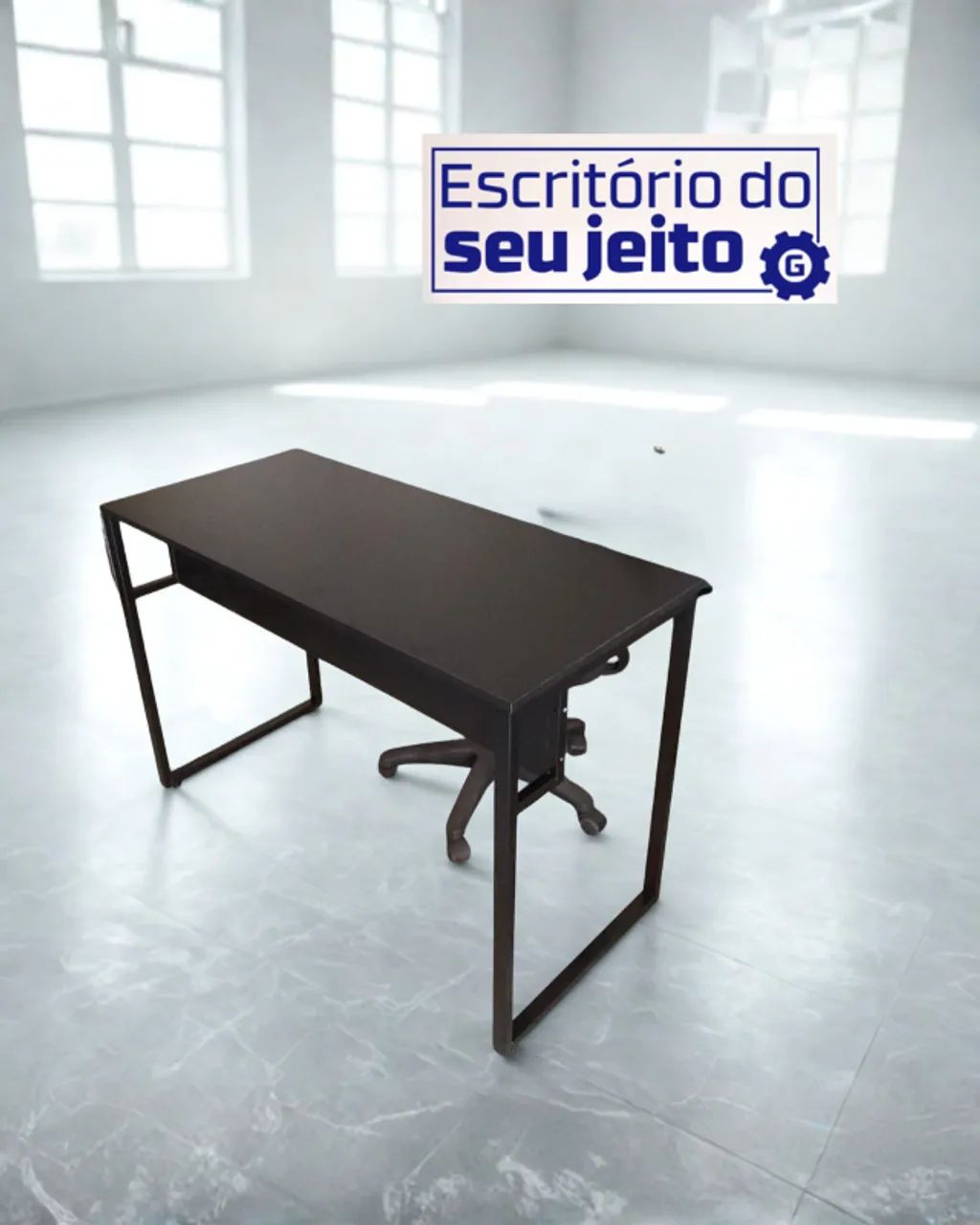 Mesa Multiuso Reforçada 1,1m NOVA Escrivaninha para Computador Notebook Estudo Escritório - Foto 4