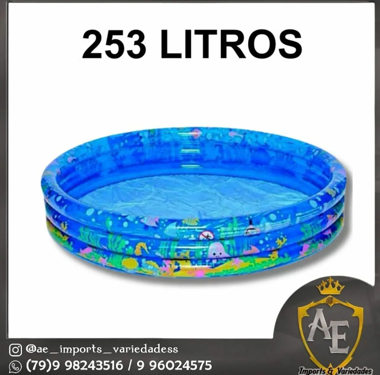 Piscina infantil 253 litros 