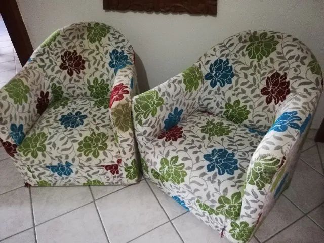 Kit 2 Poltronas em Tecido. - Foto 2