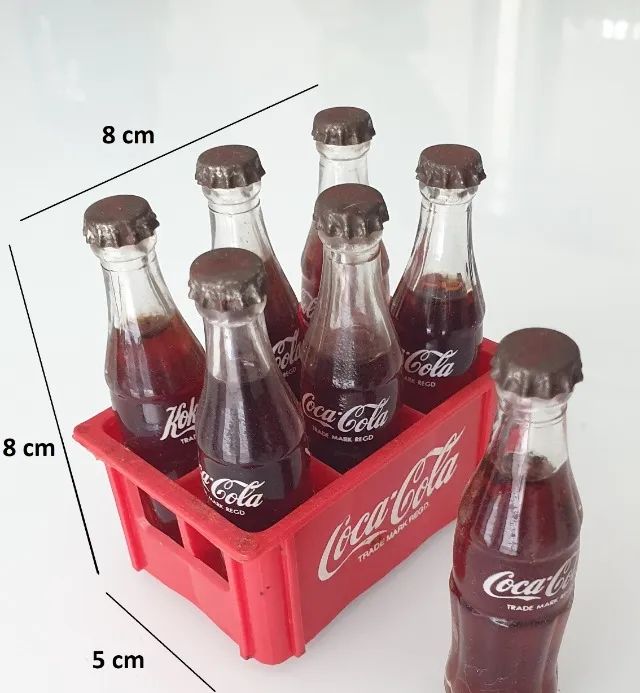 Engradado com 7 Mini Garrafas Coca-Cola - Foto 2
