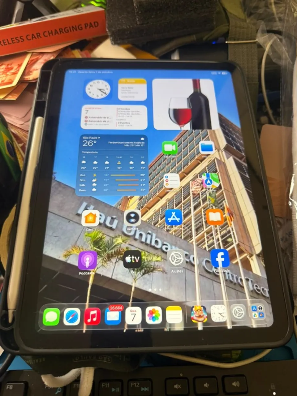 iPad Pro 11, 64GB, A1980 + Apple Pencil 2 + Capa - perfeito estado