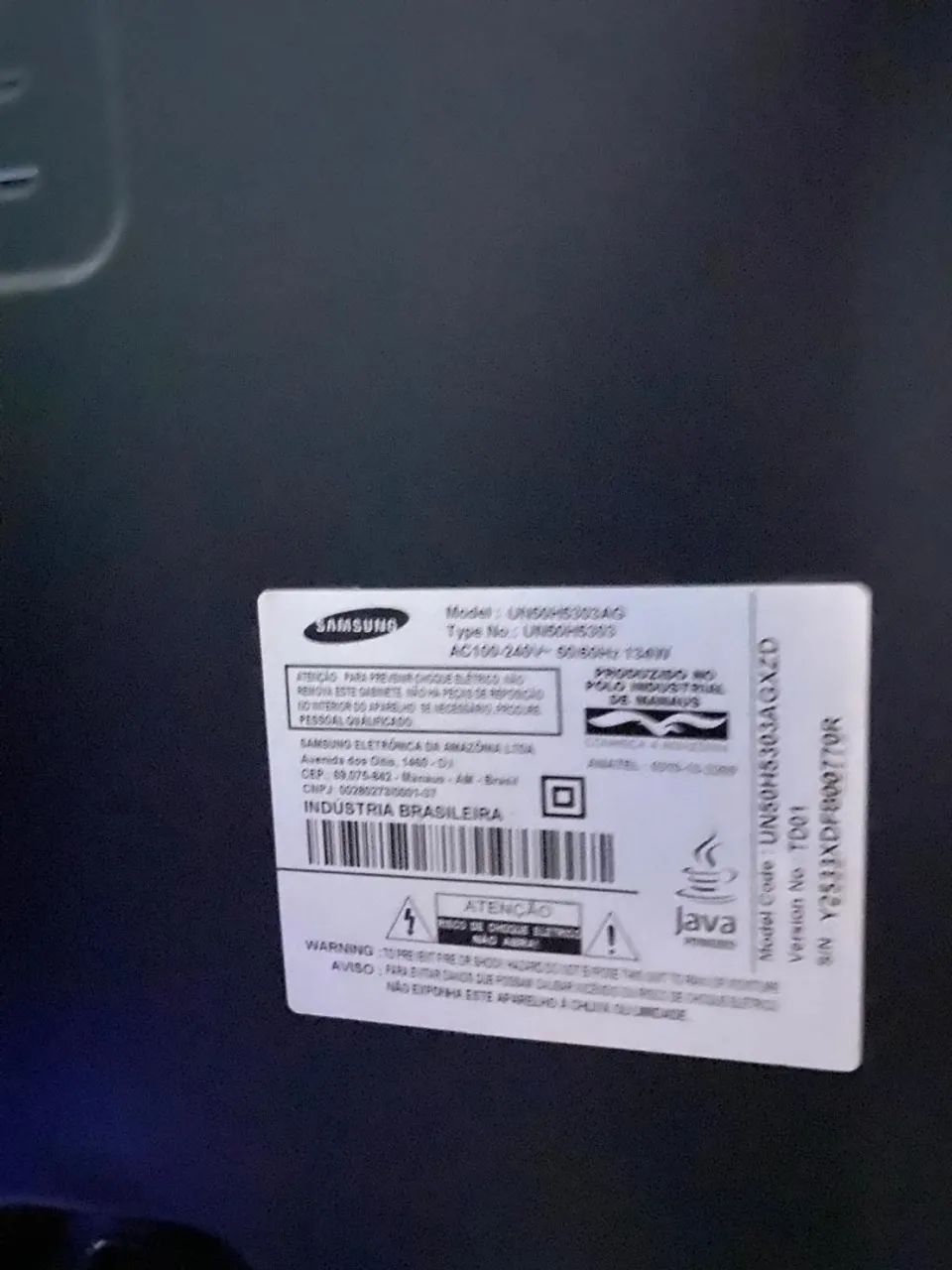 TV Samsung 50 polegadas modelo UN50H5303AGXZD com resolução Full HD - Foto 4