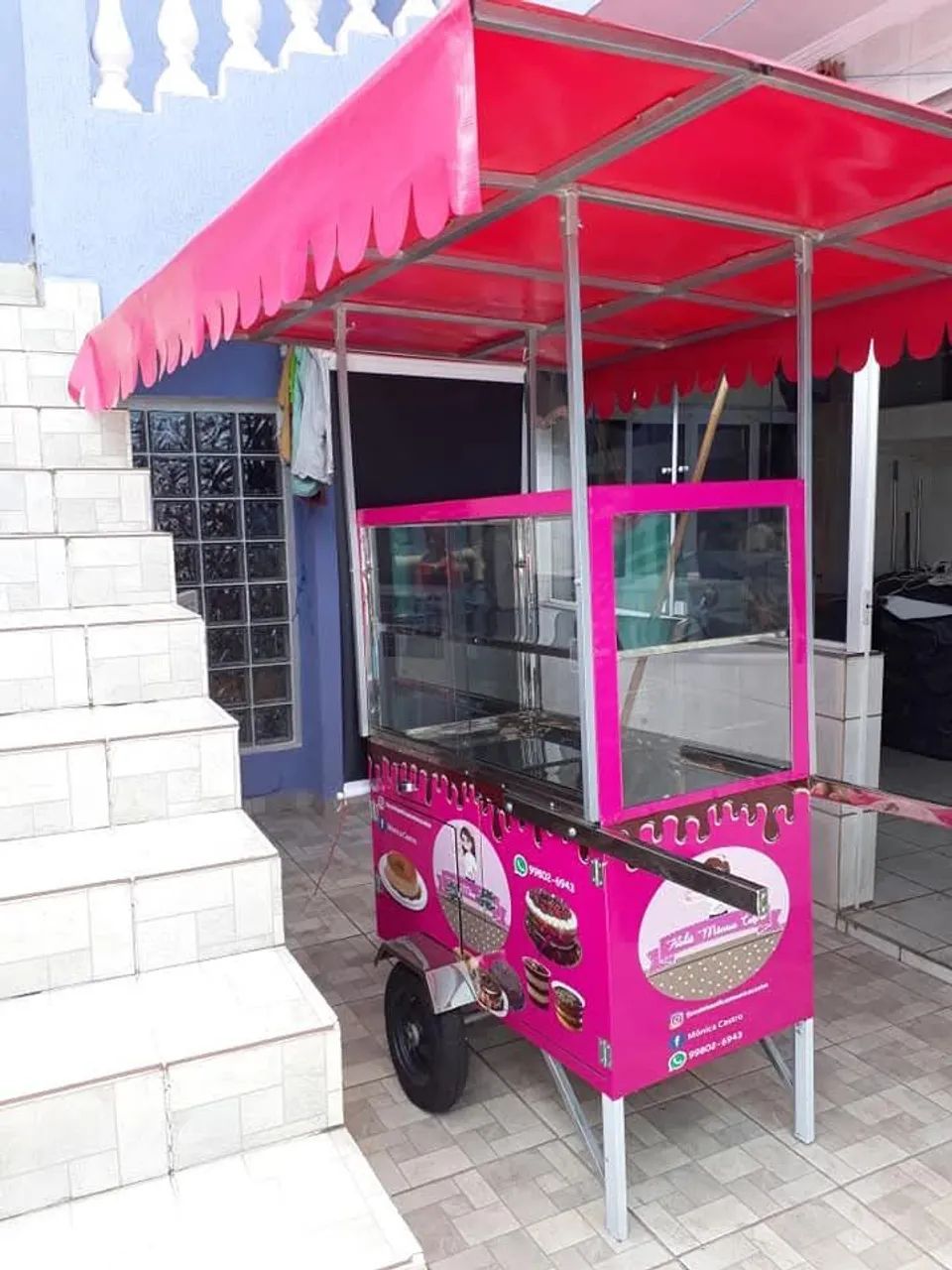 Carrinho para Doces e Pudim com Refrigeração de Placa de Gelo - Foto 2
