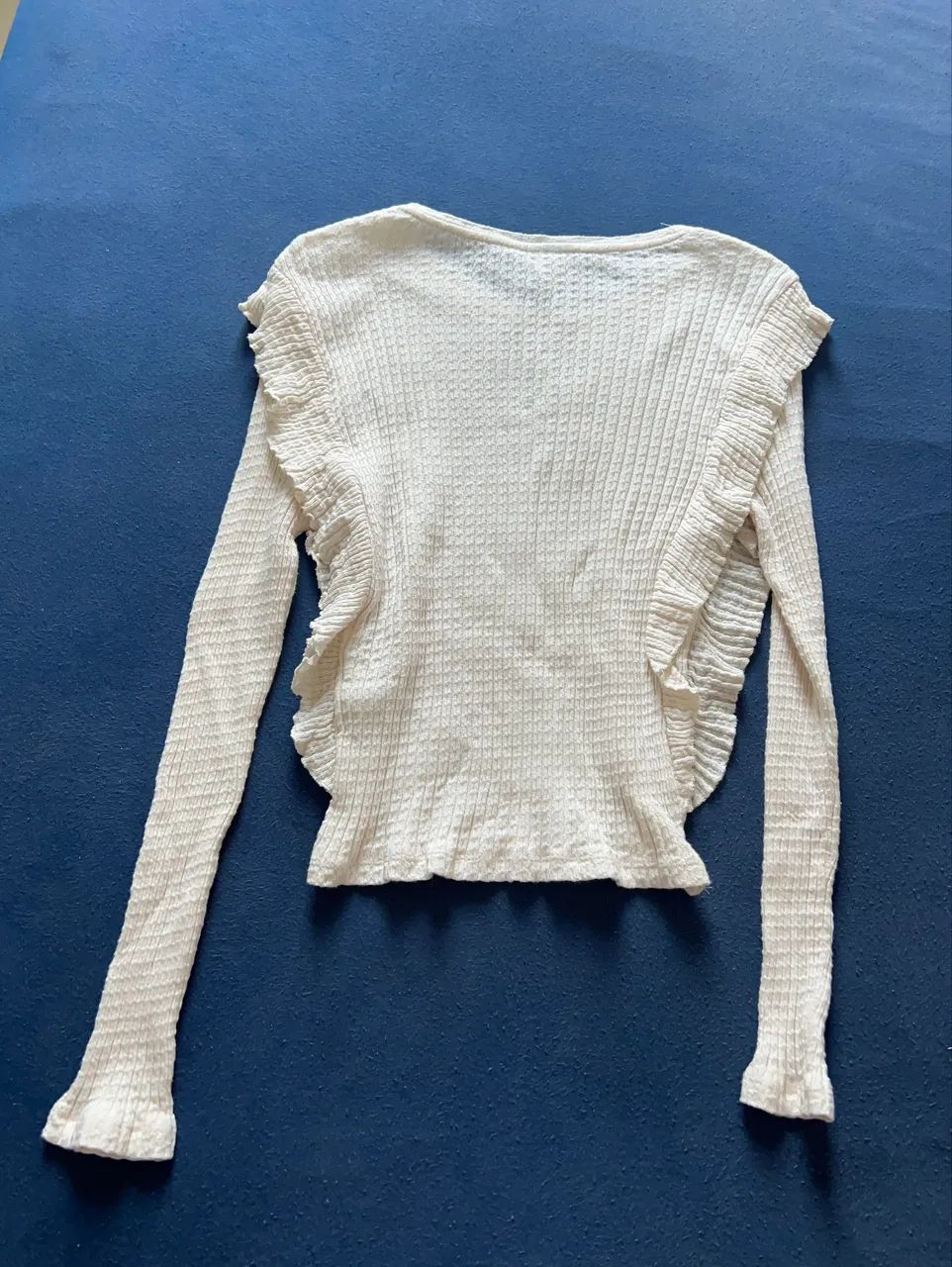 blusa feminina Zara off white - Foto 2