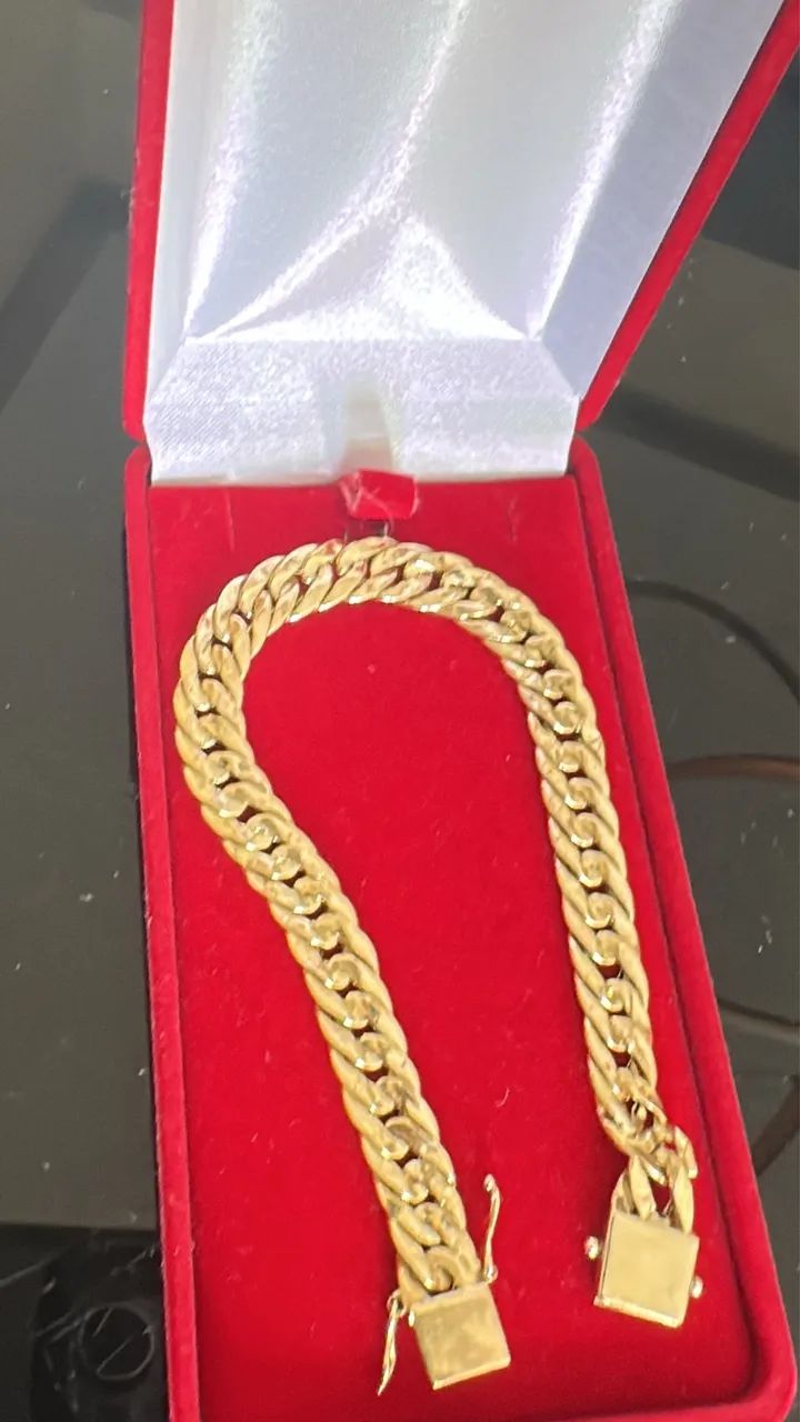 Pulseira de Ouro 18k - Bem Trabalhada  - Foto 3