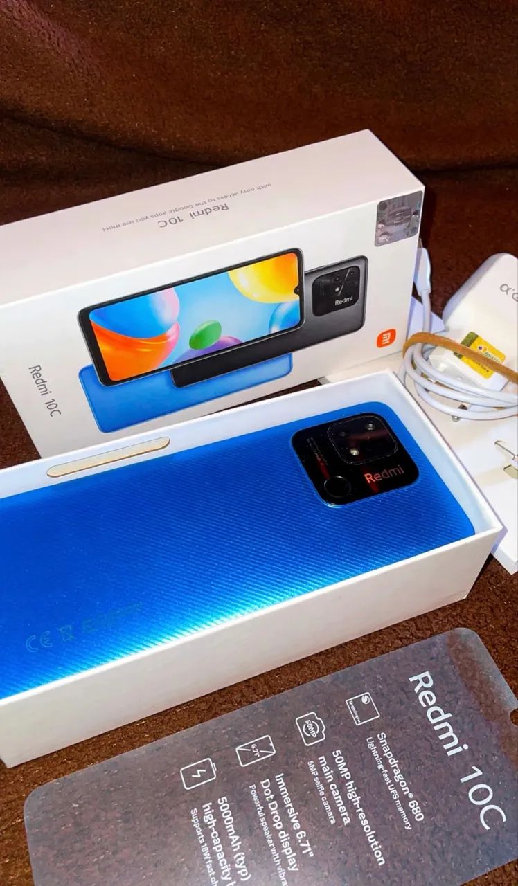 Xiaomi Redmi 10C | 128GB + Brindes (capinhas e fone) - Foto 3