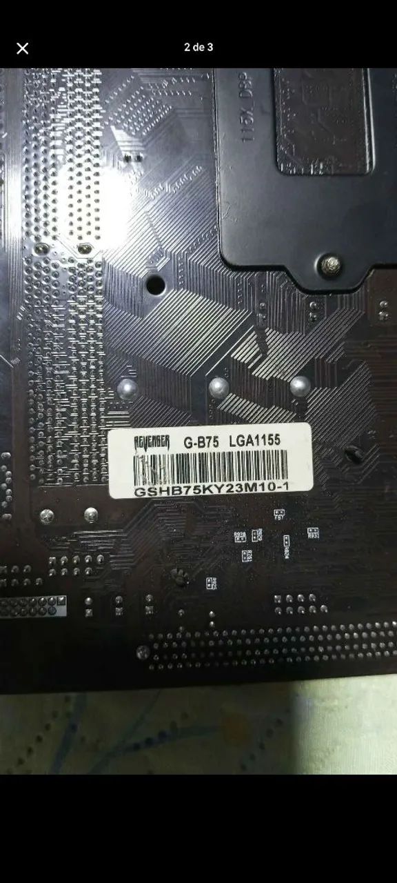 Placa mãe da RVG G-B75 