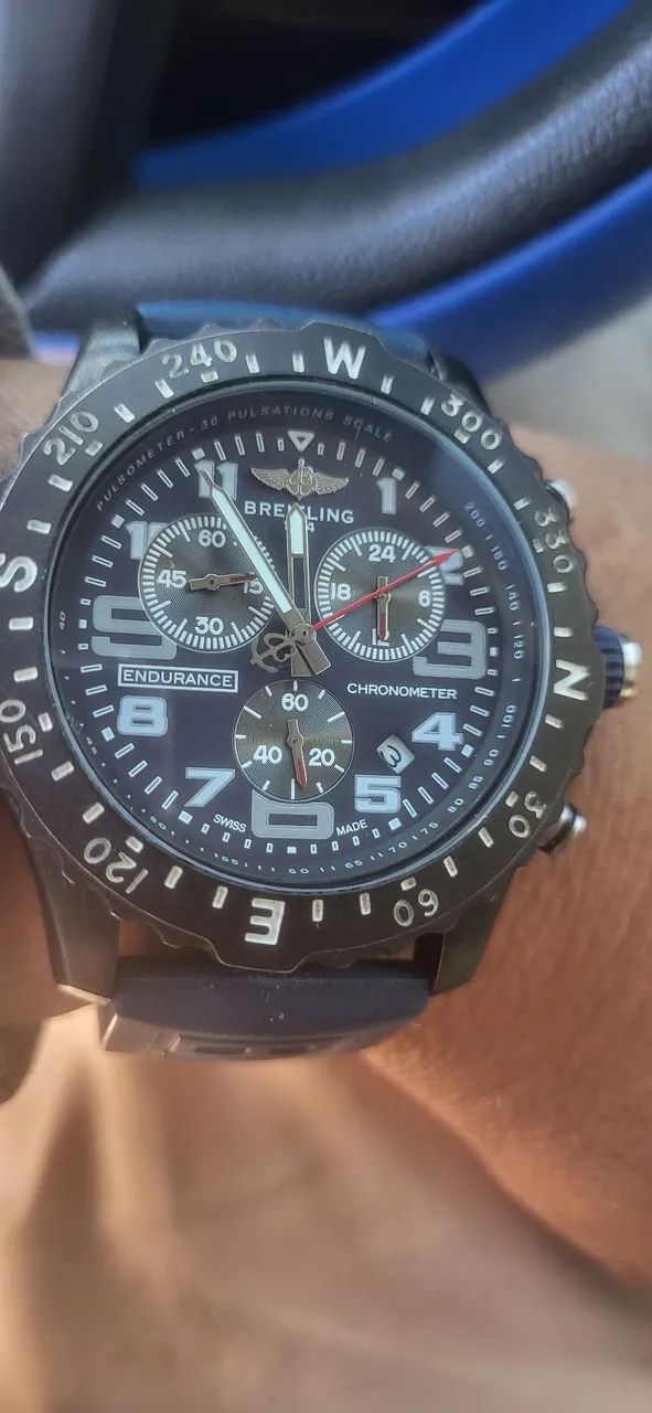 BREITLING ENDURANCE PRETO 46MM 1° linha Premium usado  - Foto 2