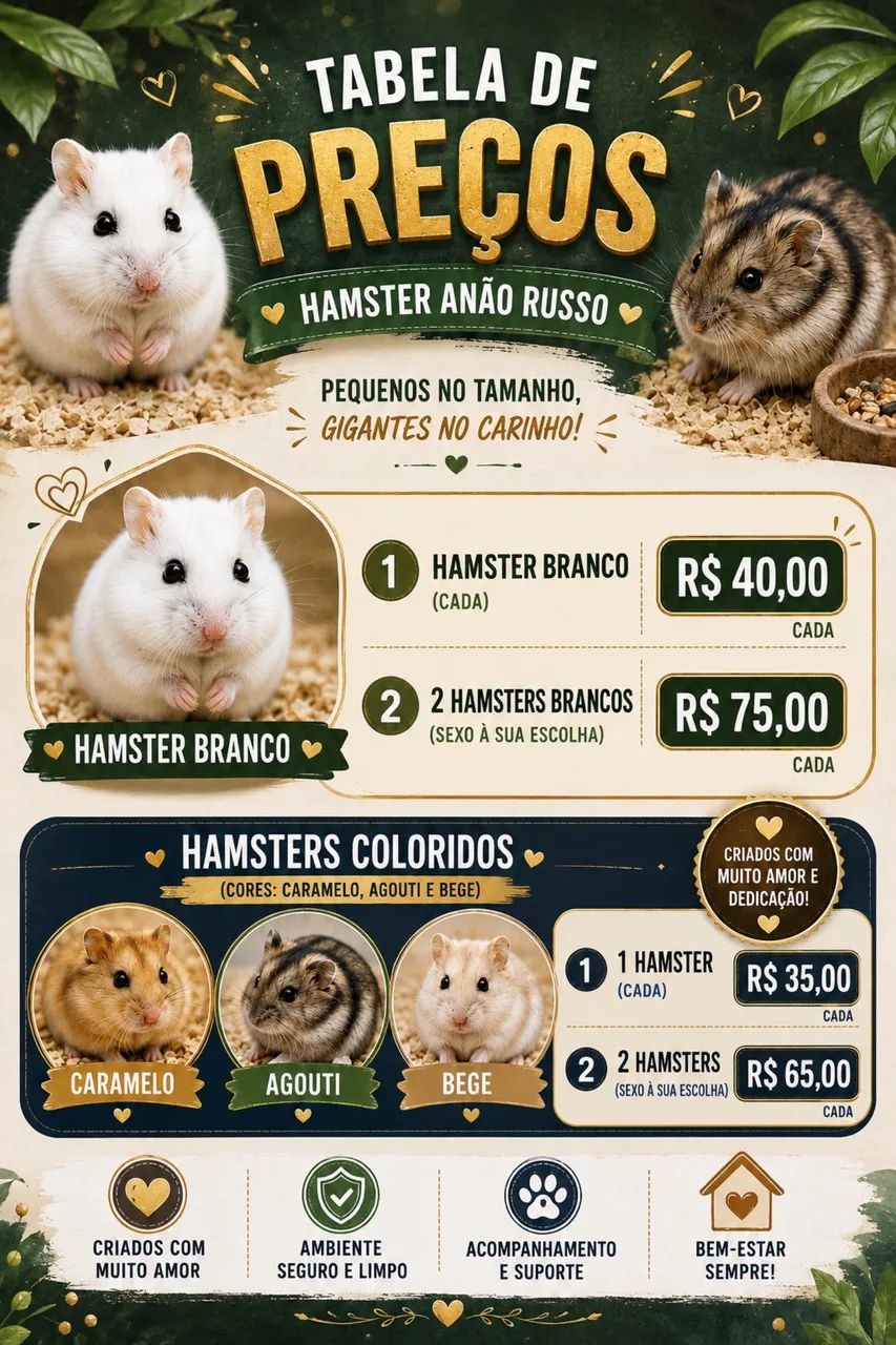 Hamster Anão russo  - Foto 5