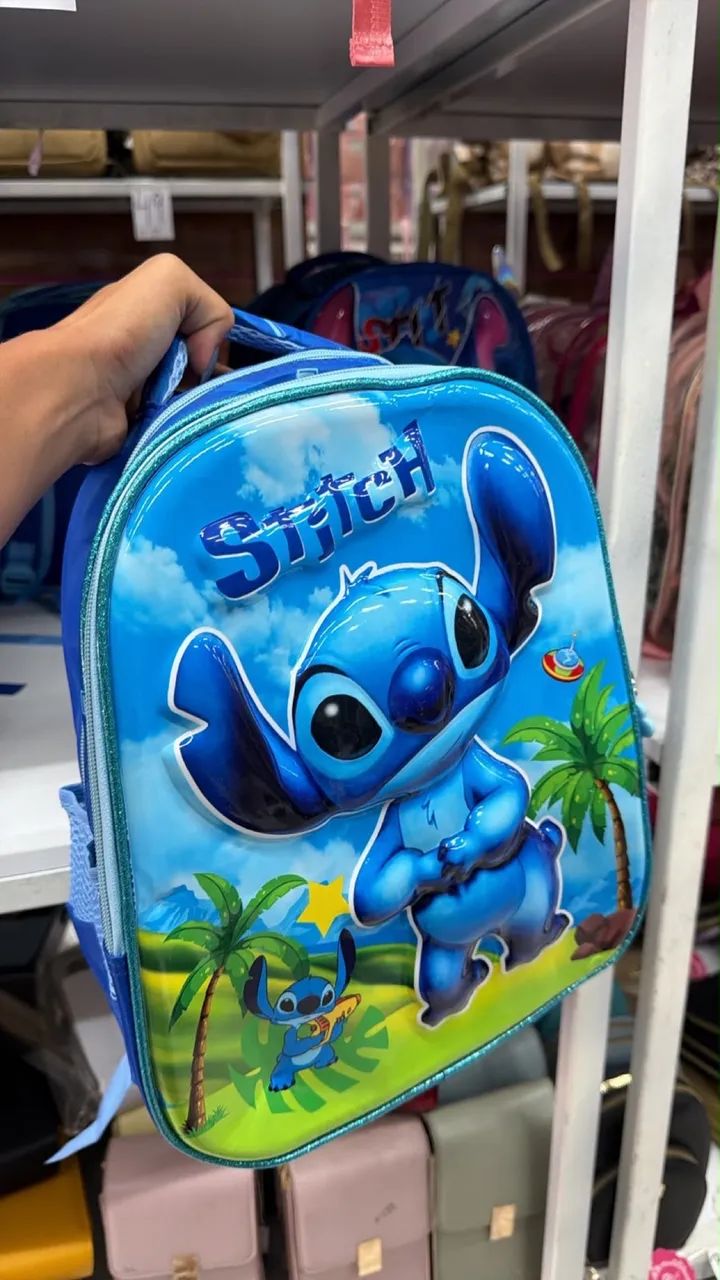 Mochila infantil do Stitch