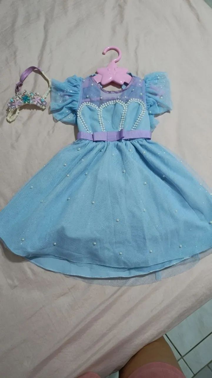 Vestido luxo princesa azul  - Foto 3
