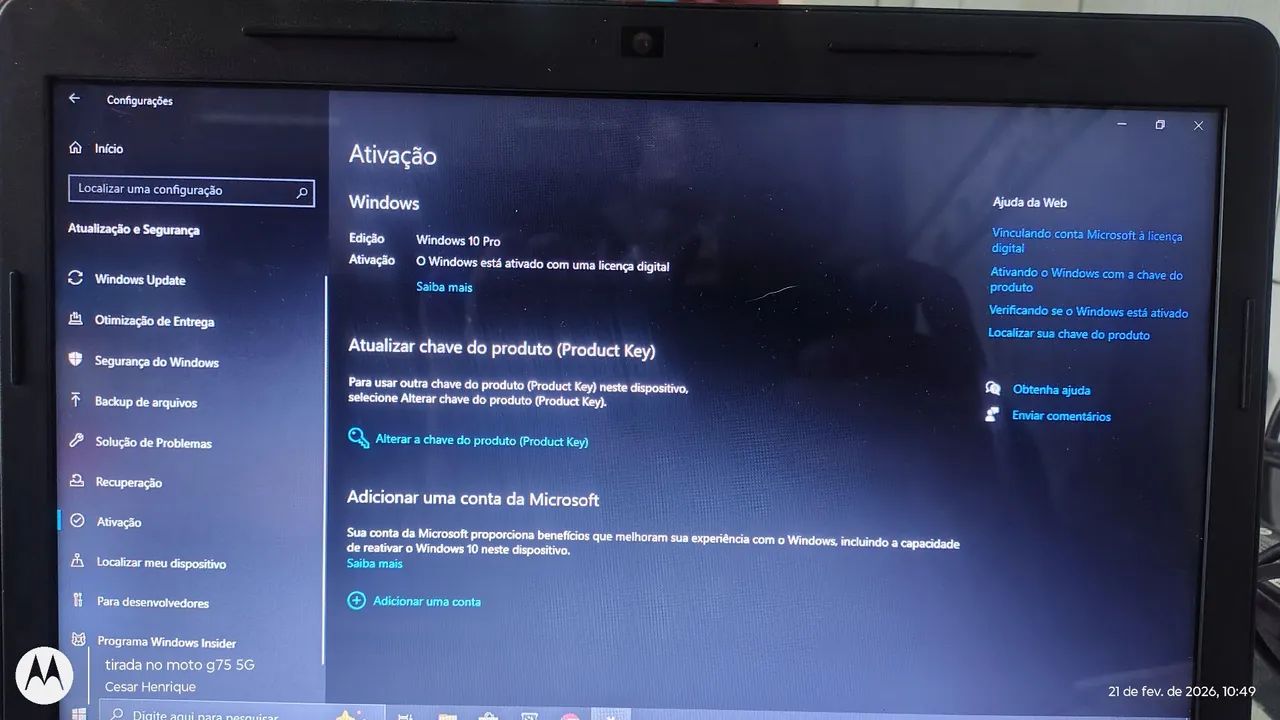 Notebook HP Intel core i3 6GB SSD 256 - Foto 3
