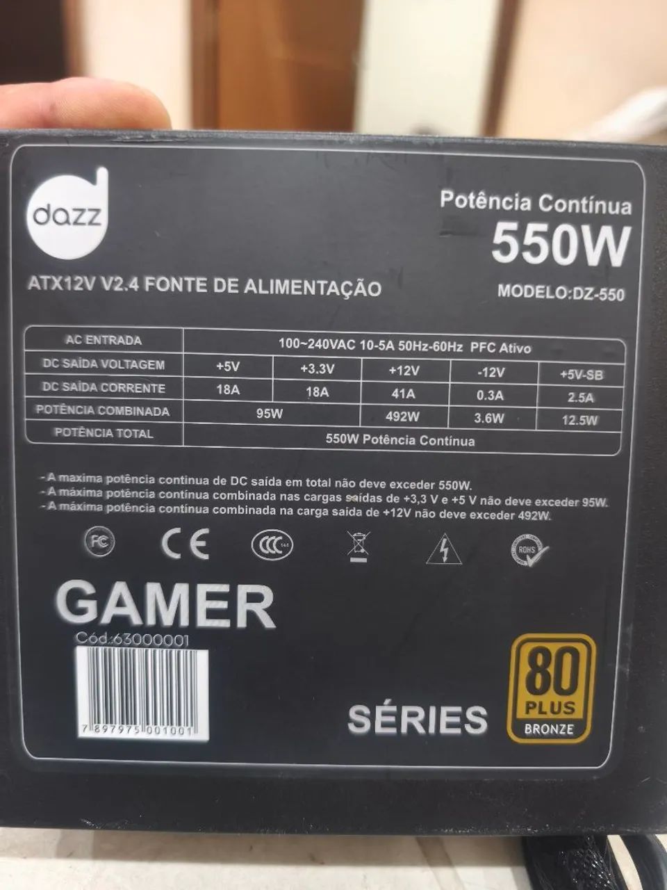 Fonte ATX ROP 550W - Foto 2