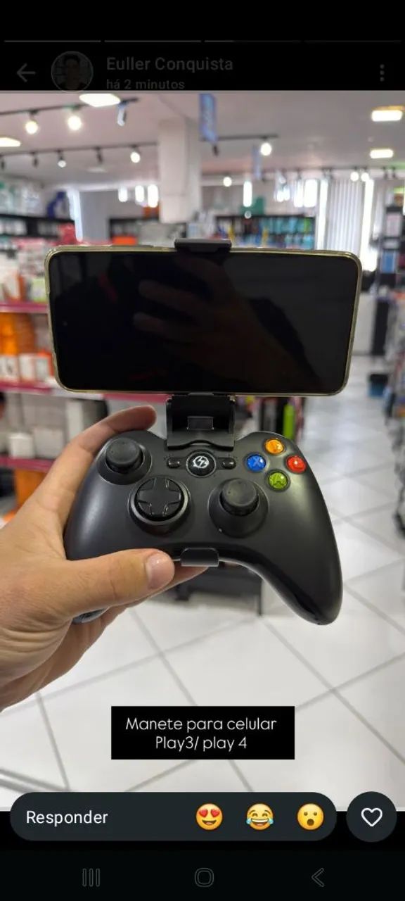 Suporte para celular para jogo WhatsApp * 