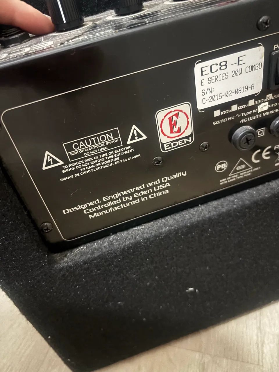 Amplificador Eden EC8-E para Contrabaixo - Importado - 20W