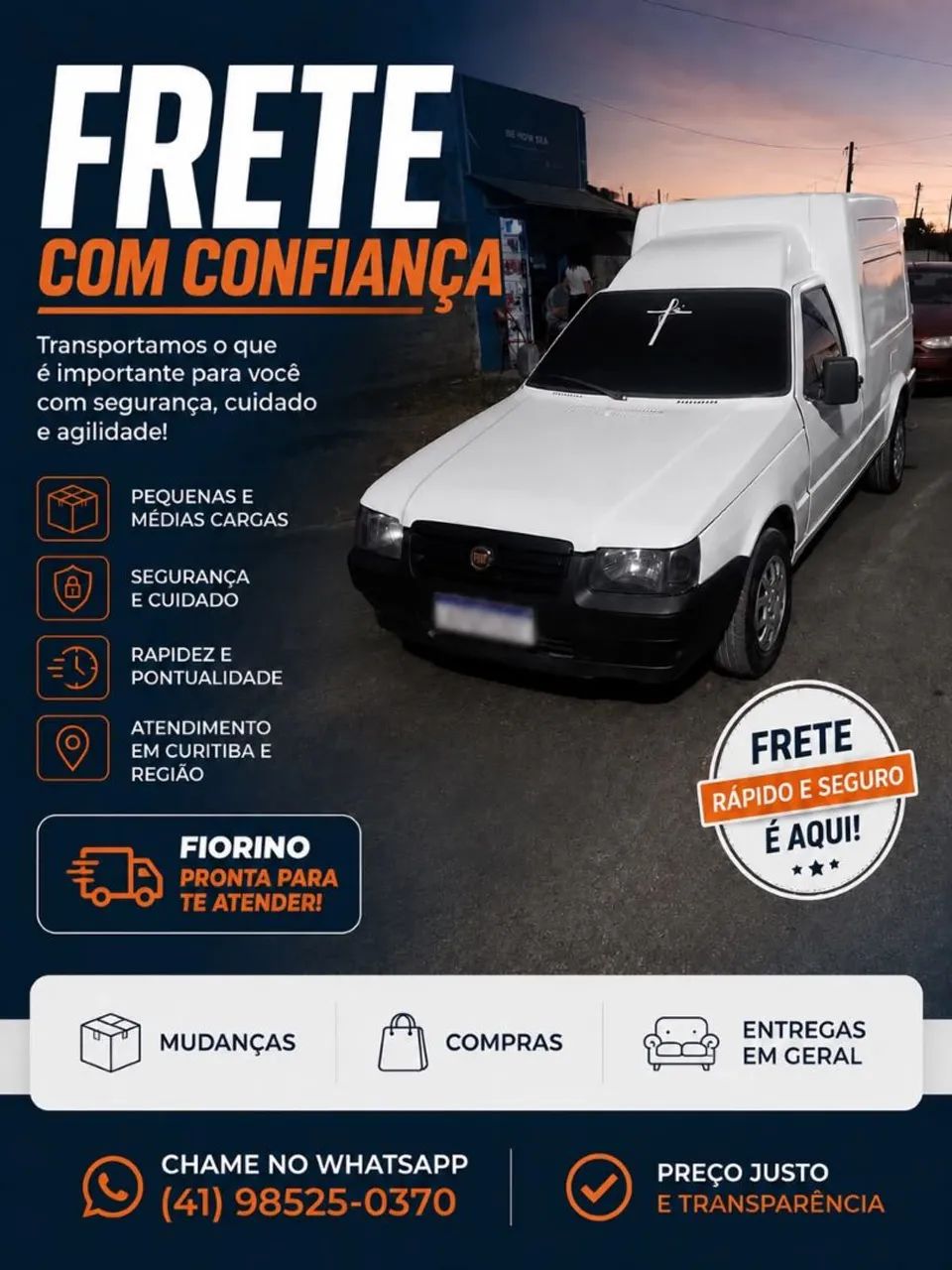 FRETE E VIAGENS, RAPIDO E FACIL!!! 