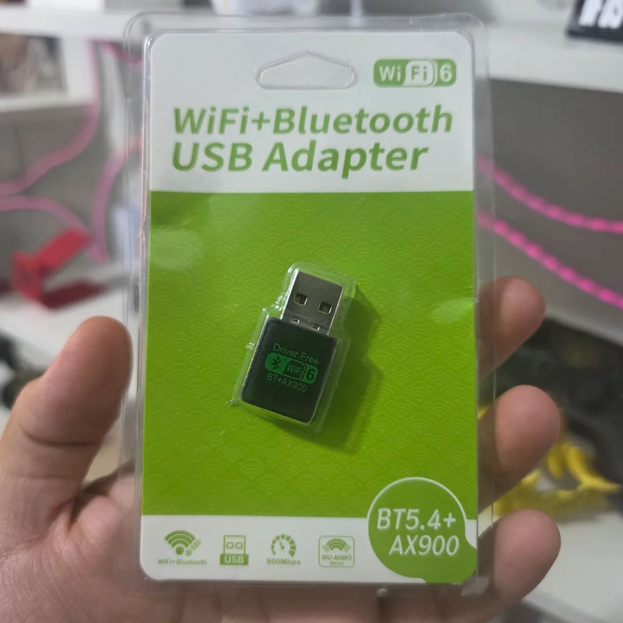 Adaptador USB Wifi + Bluetooth para Computador, Pc Gamer, Notebook, AMD, Intel, Desktop
