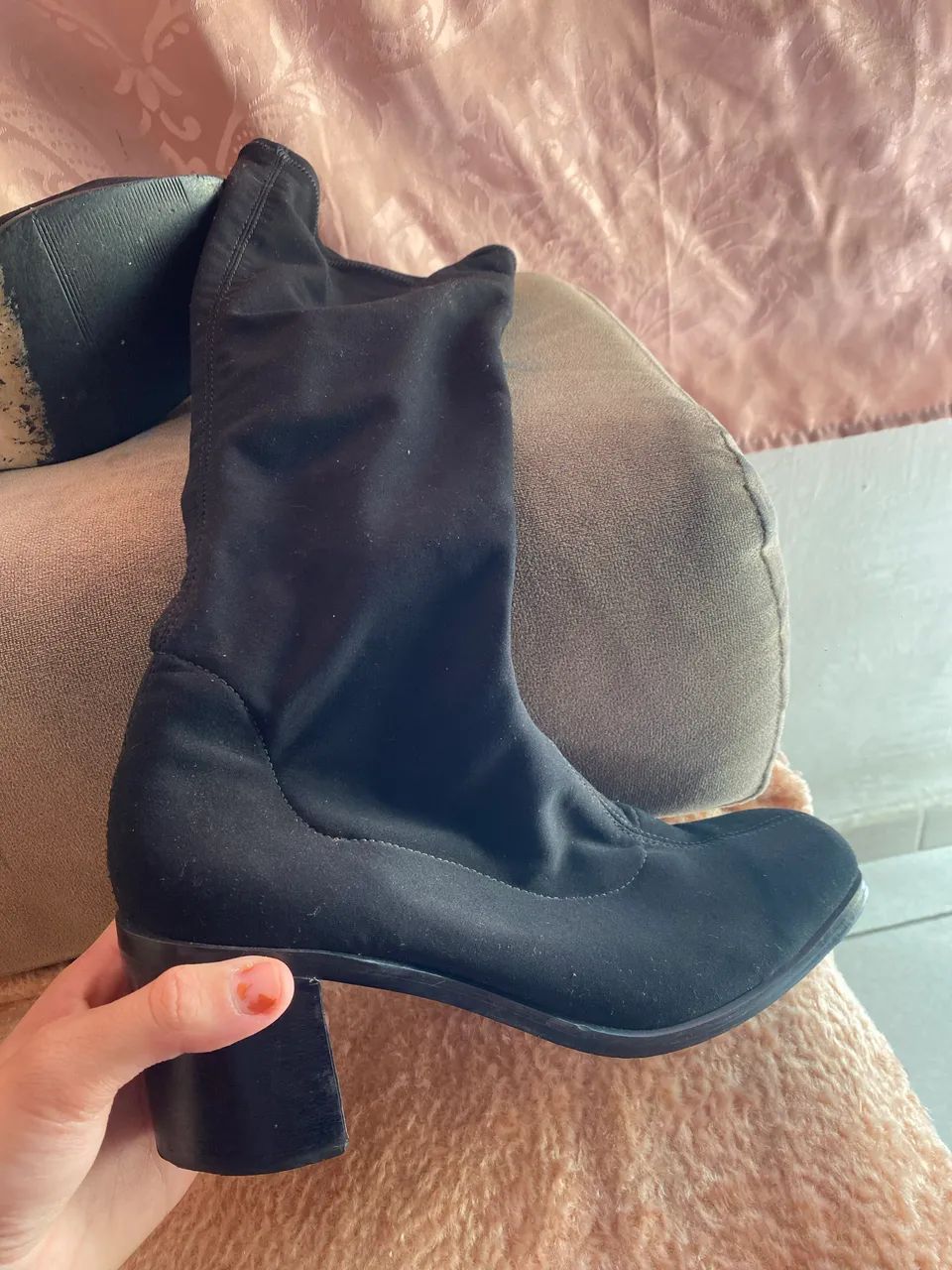 Bota estilo sock boot(bota meia) - Foto 2