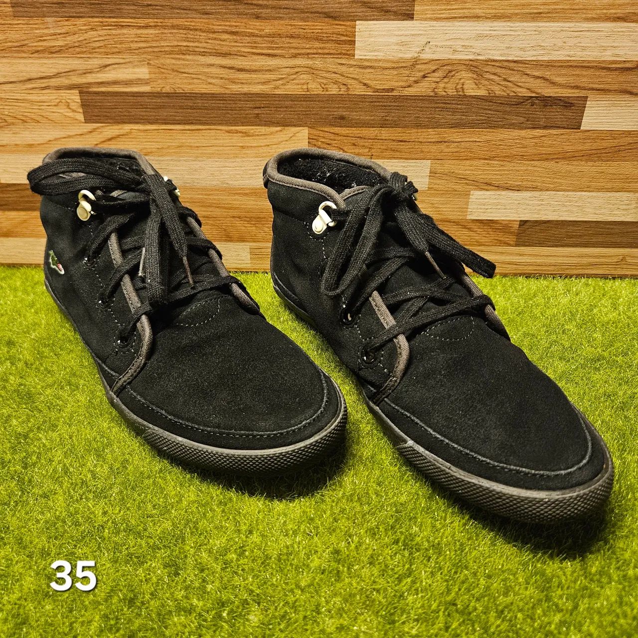 Tênis Cano Alto Lacoste Camurça 35