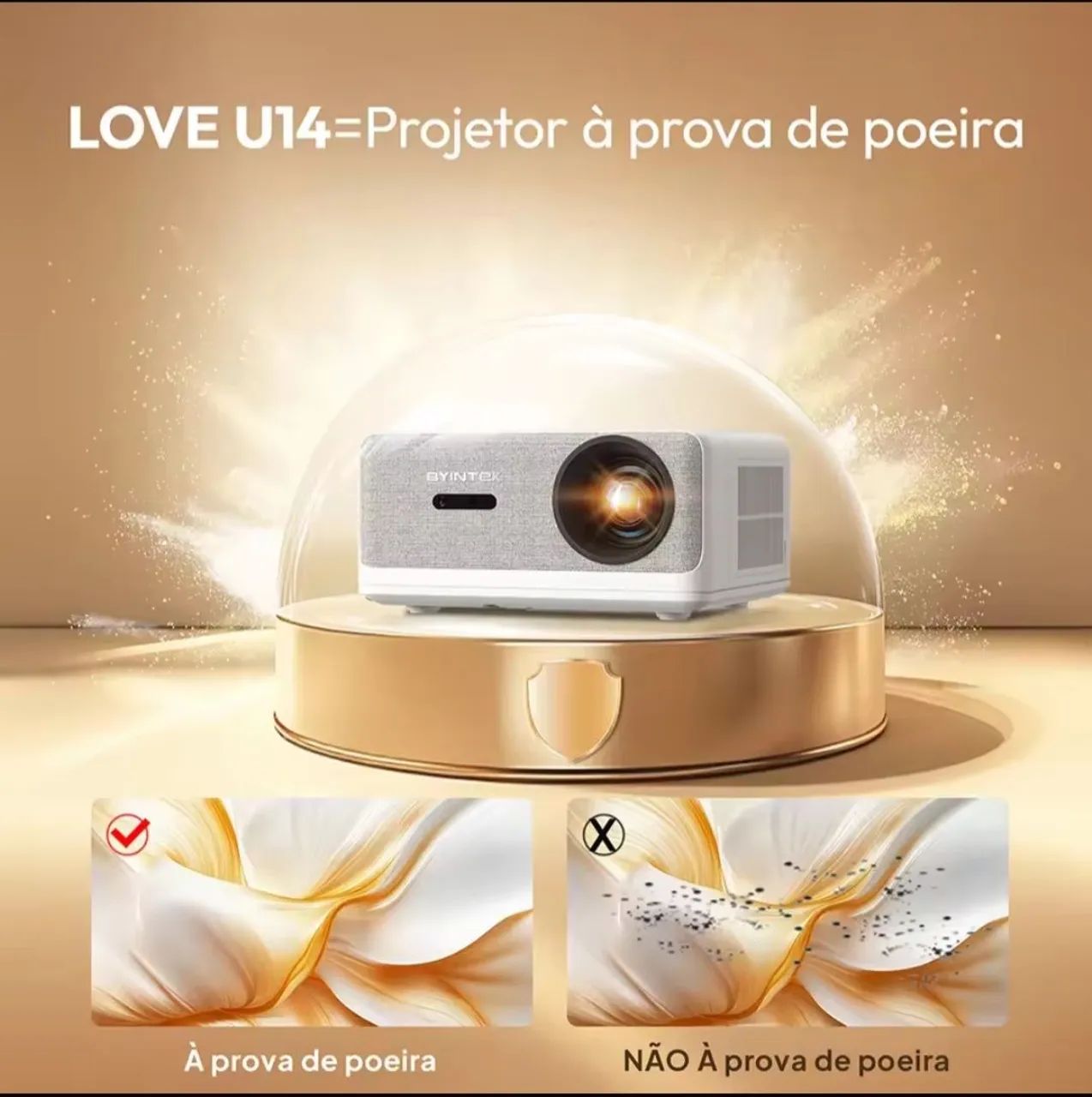 Projetor + Tela retratil automática. - Foto 2