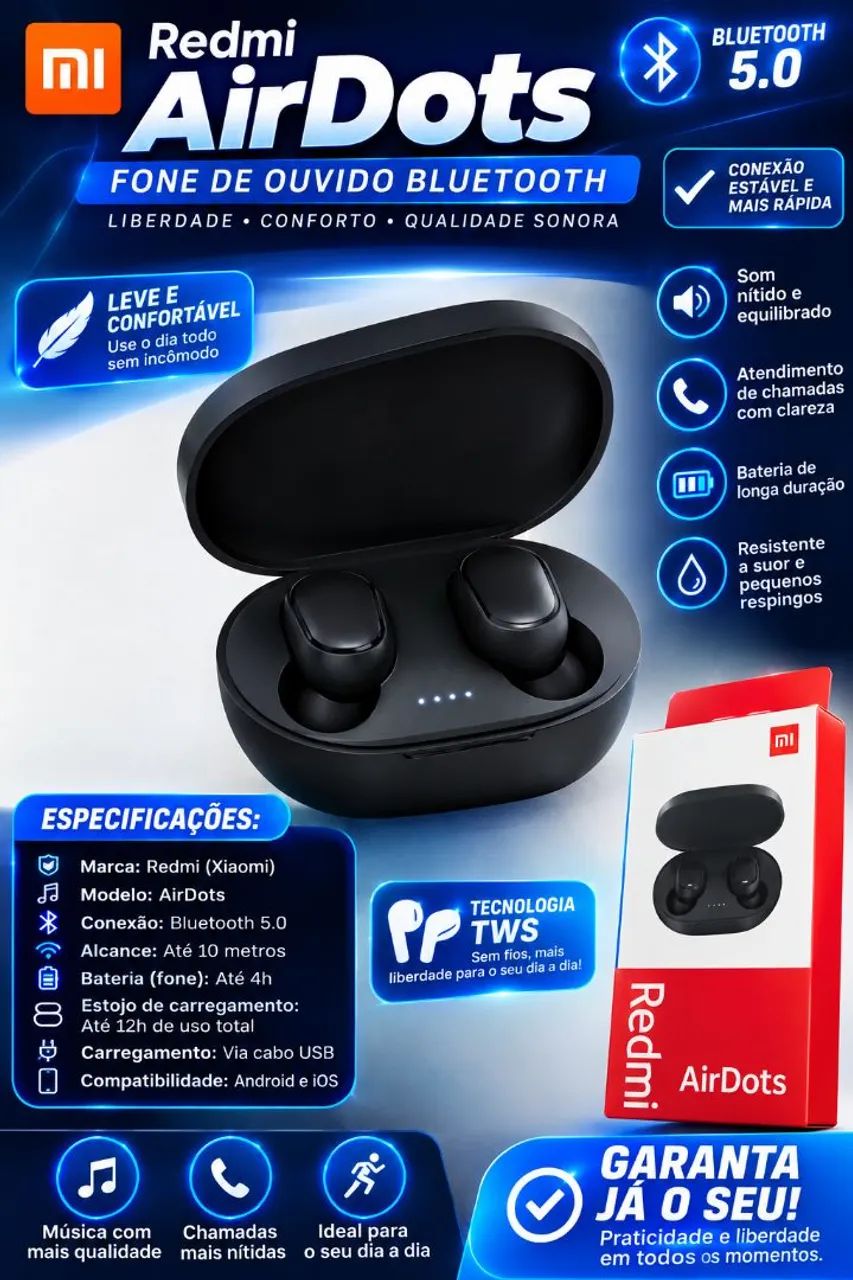 Fone Redmi Airdots  - Foto 2