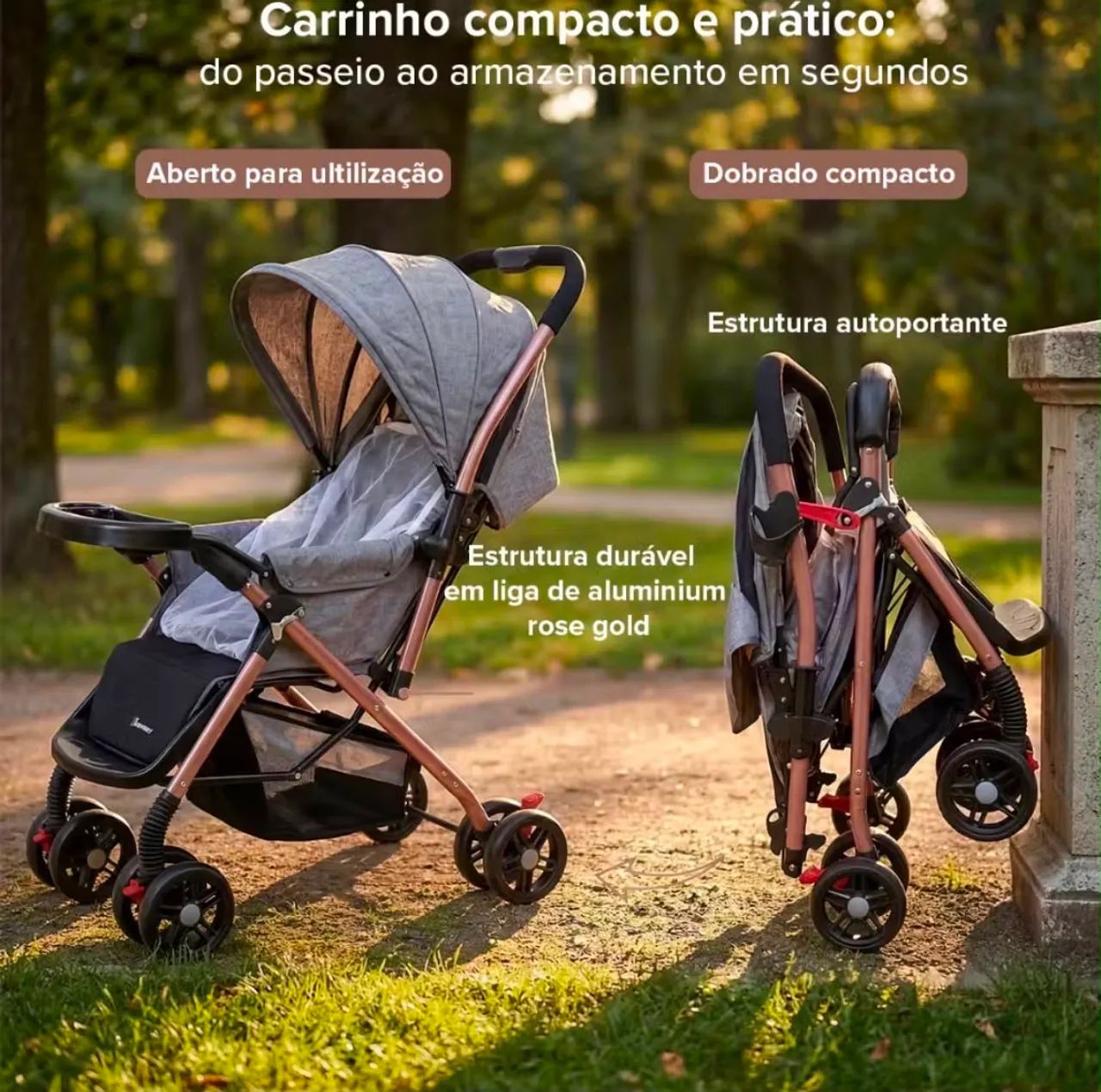 Carrinho de bebê NOVO - Foto 2