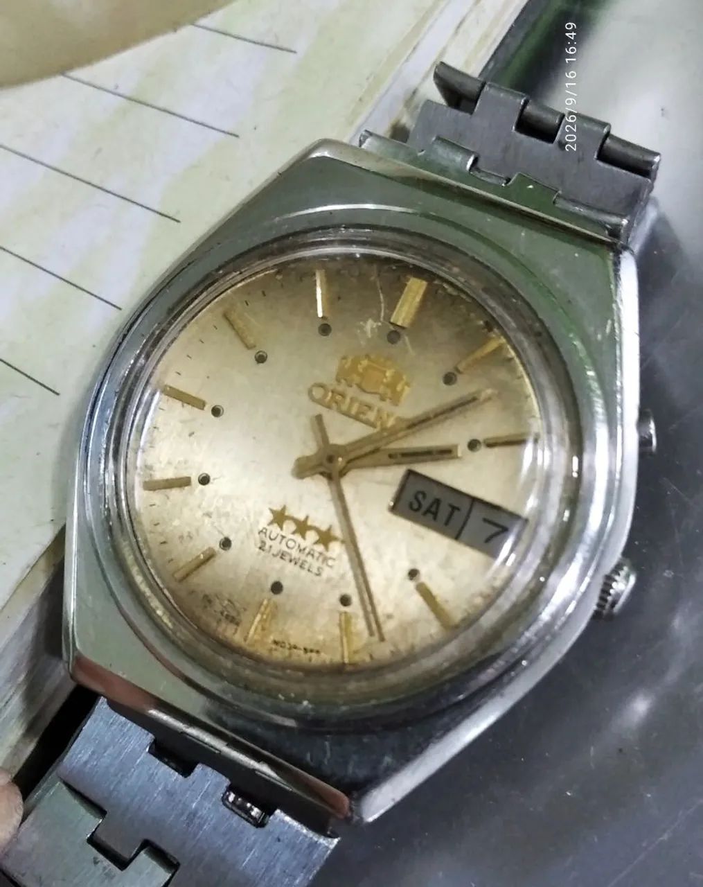 orient automatico marrom claro