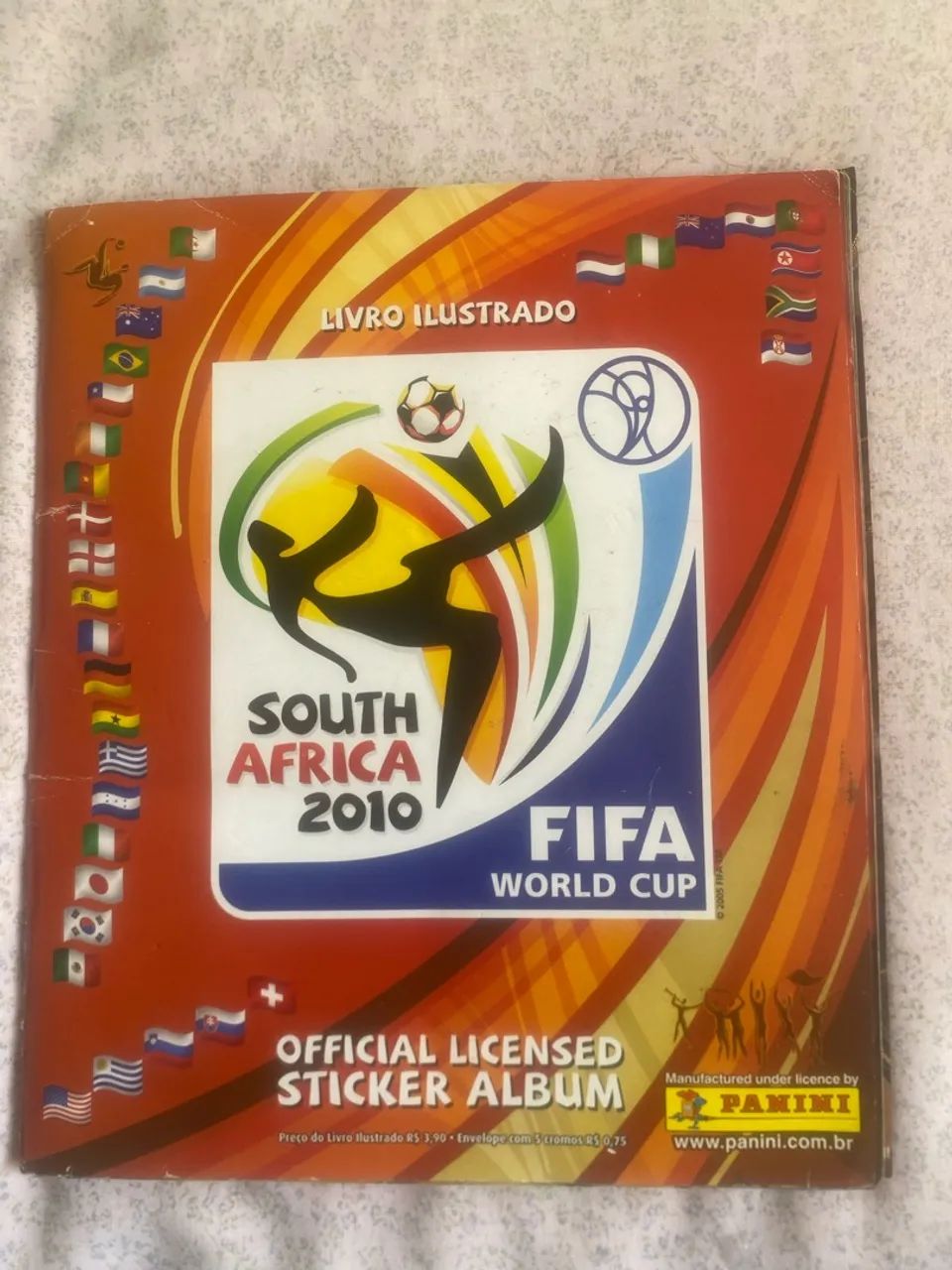 Álbum copa do mundo 2010 completo com as figurinhas da Visa