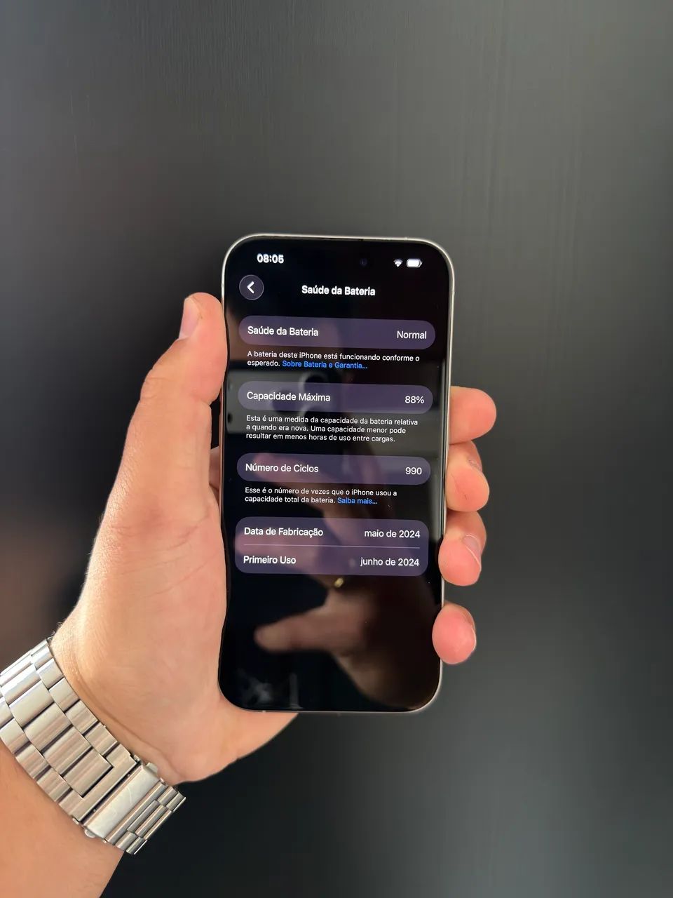 Iphone 15 Pro 256gb Branco | Extra! - Foto 4