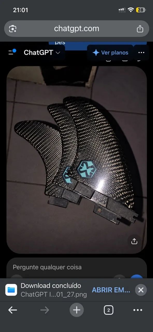 Quilhas Full carbon 