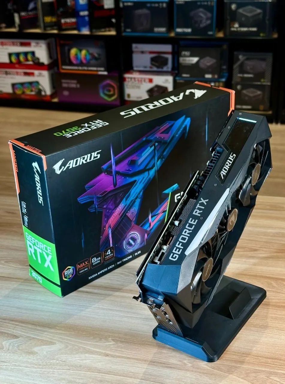 Placa de Video Rtx 3070 8gb Aorus Com display - pronta entrega (Loja Física) - Foto 6