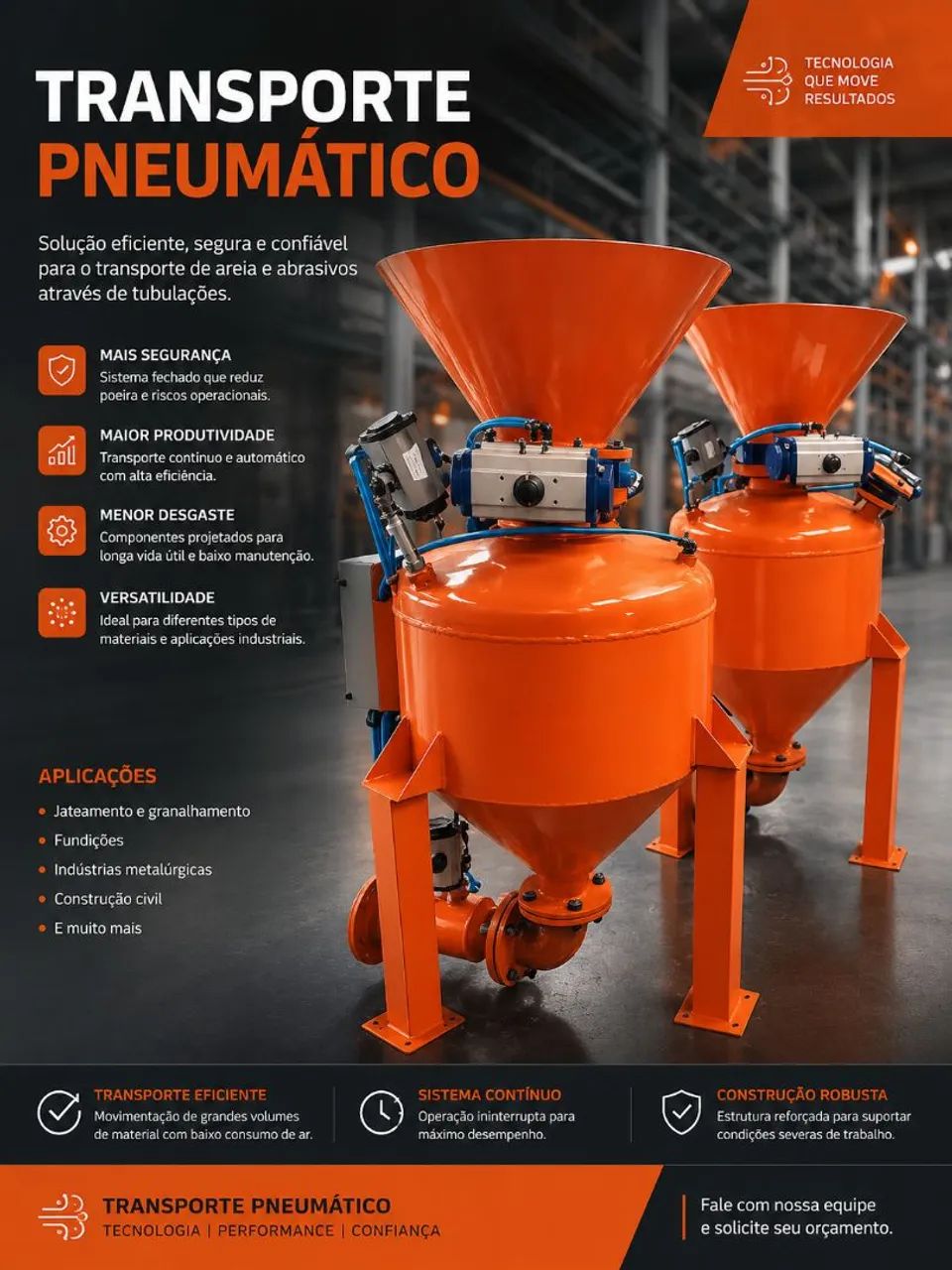 TRANSPORTE PNEUMÁTICO DE GRÃOS 